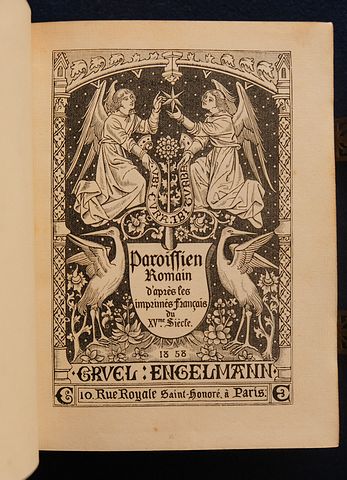 GRUEL:ENGELMANN.: PAROISSIEN ROMAIN d'après les imprimés français